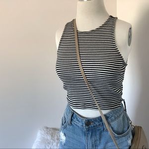 Striped halter top